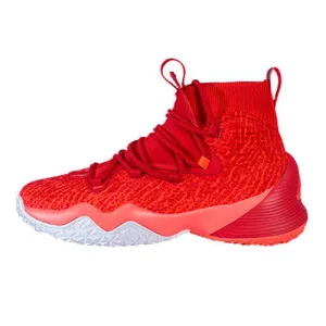Jump Height Peak Men Basketball Shoes High-Top Sneakers Actual Combat Red