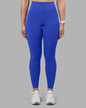 Hiking Trail Loose Fit Fusion Ultra High-Rise Full Length Legging Pockets - Power Cobalt