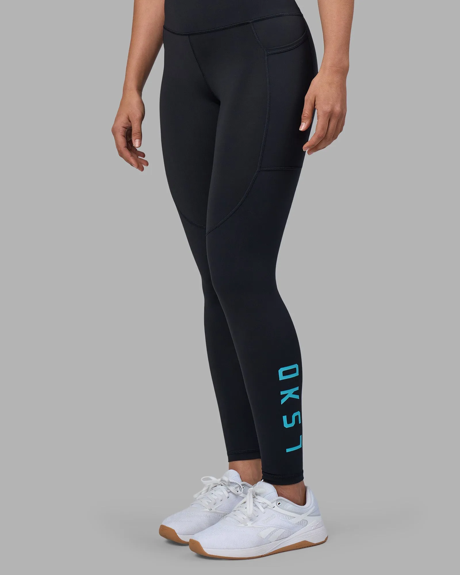 Rep Ultra High-Rise Full Length Legging Pockets - Black-Blue Atoll Lightweight Material Holiday Outfit