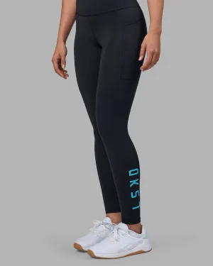 Rep Ultra High-Rise Full Length Legging Pockets - Black-Blue Atoll Lightweight Material Holiday Outfit