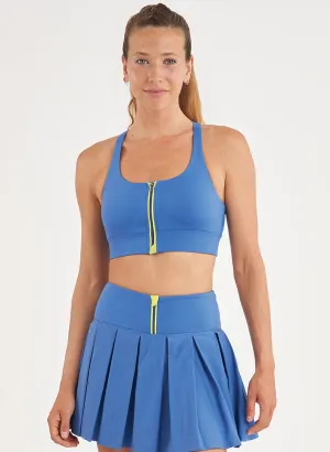Dynamic Piped Zip Bra - FINAL SALE Elastic cuffs seams