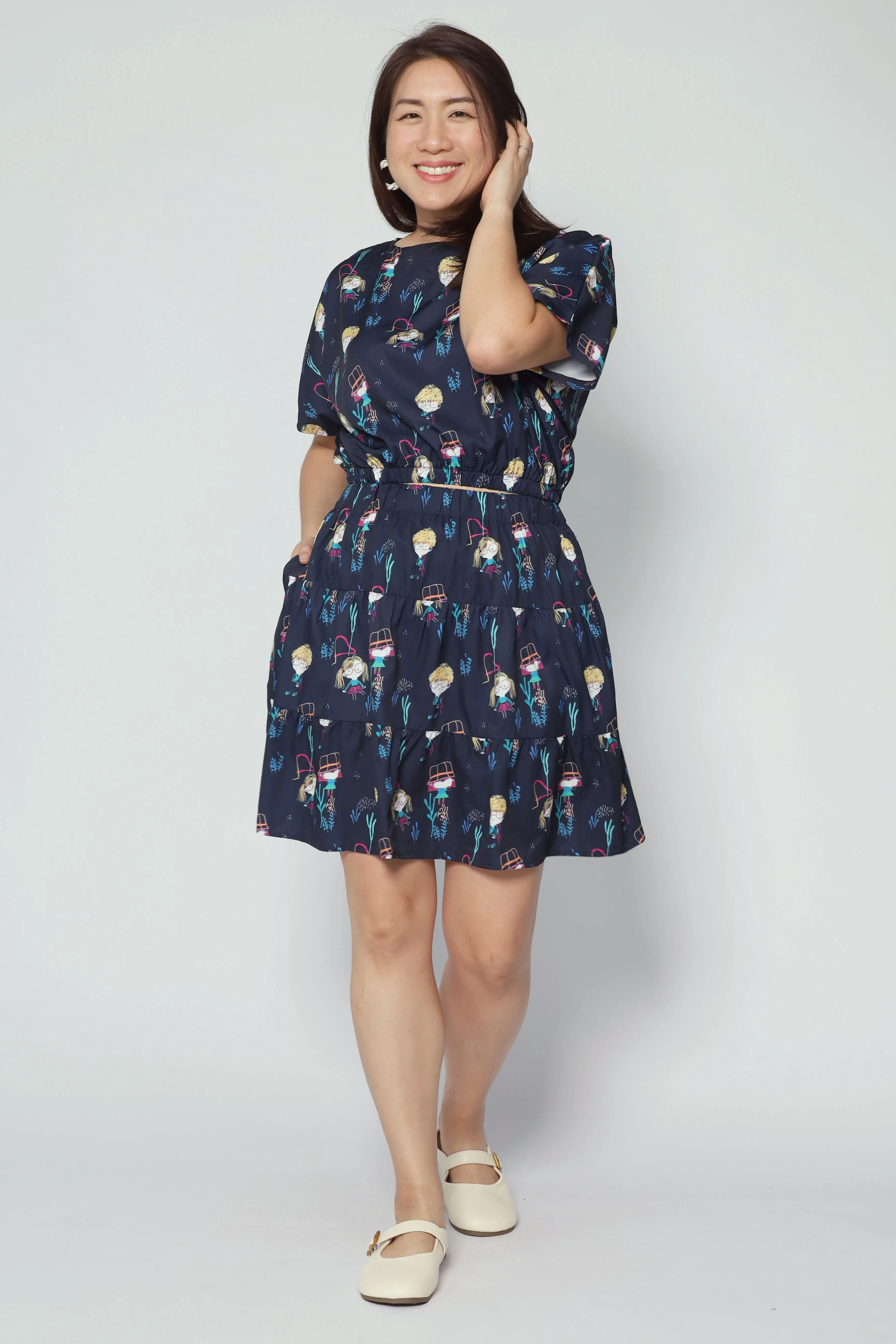 Simple Styling Gem 2 in 1 Little Cuties Top and Skirt Set