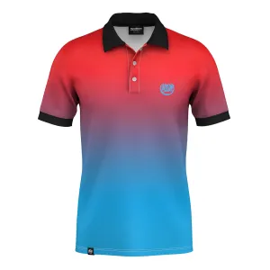 Timeless Layers Red Blue Polo Shirt