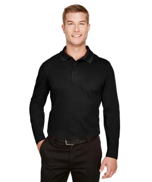 Premium Quality DG20L - Devon & Jones CrownLux Performance? Mens Plaited Long Sleeve Polo Shirt