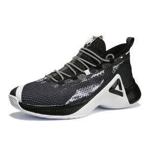 Comfortable Elastic Shear Reduction PEAK Basketball Shoes Men Sneakers P-MOTIVE series Black EW02071A