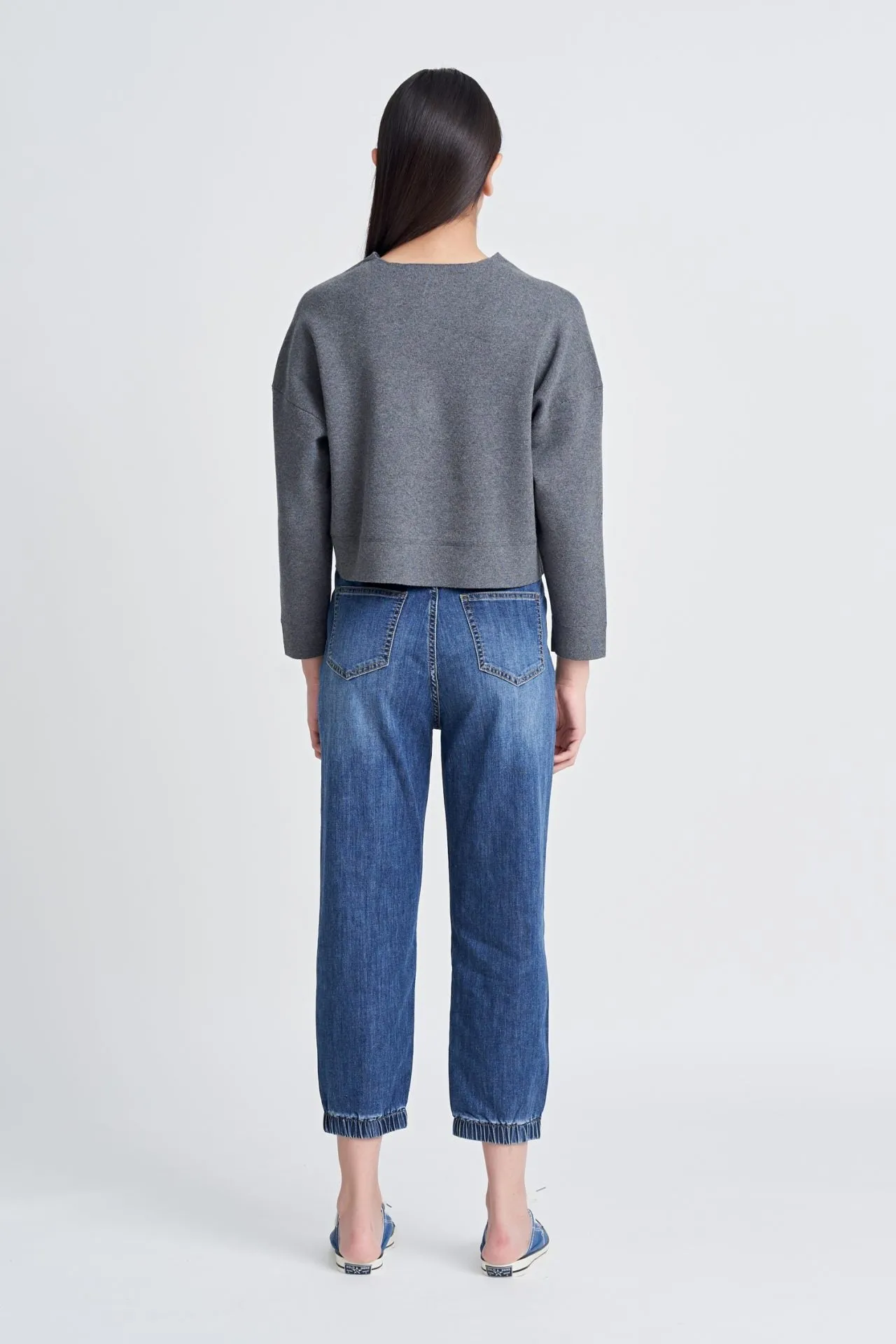 Denim Cuff Hem Jeans Weekend Getaway Trend Setter