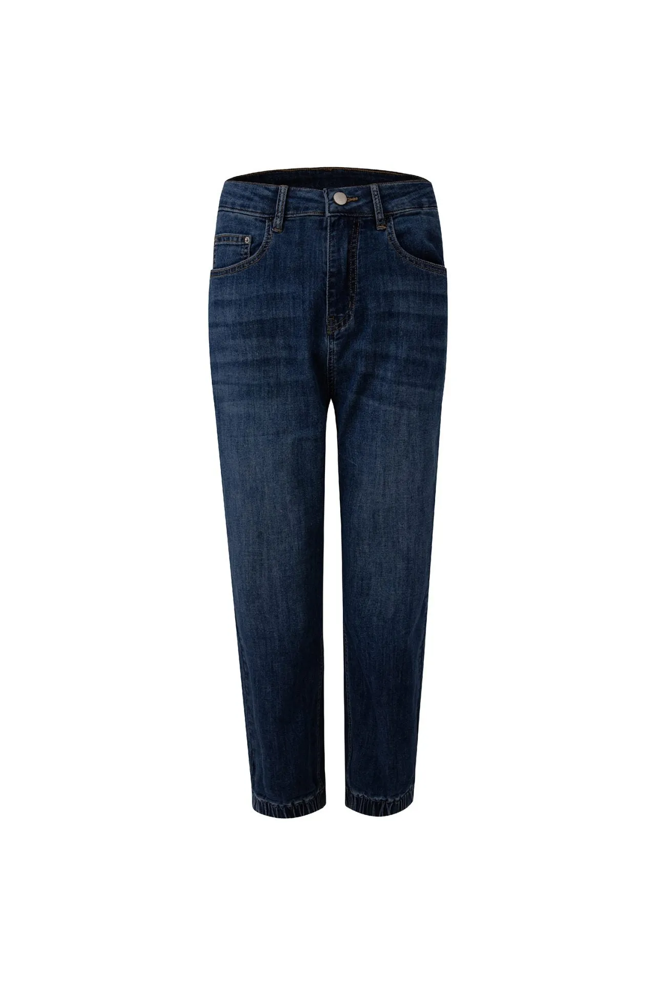 Modern Vibes Waterless Wash Technology Denim Cuff Hem Jeans