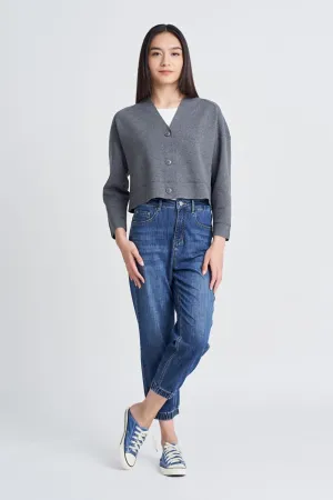 Denim Cuff Hem Jeans All Round Wear