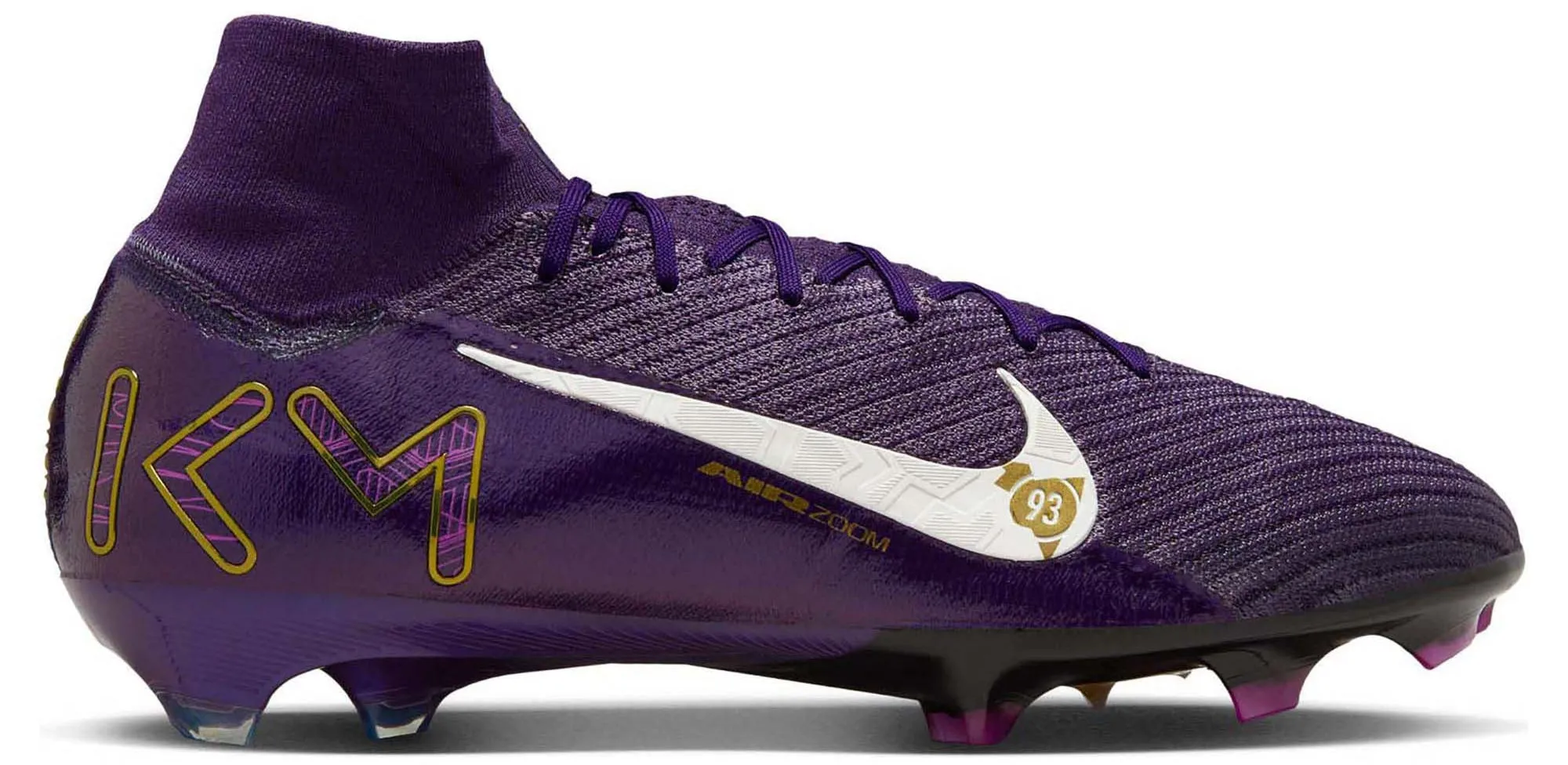 Mercurial Superfly 10 Elite Kylian Mbapp?? Firm Ground High Top Men's Football Boots velcro - closure shoes