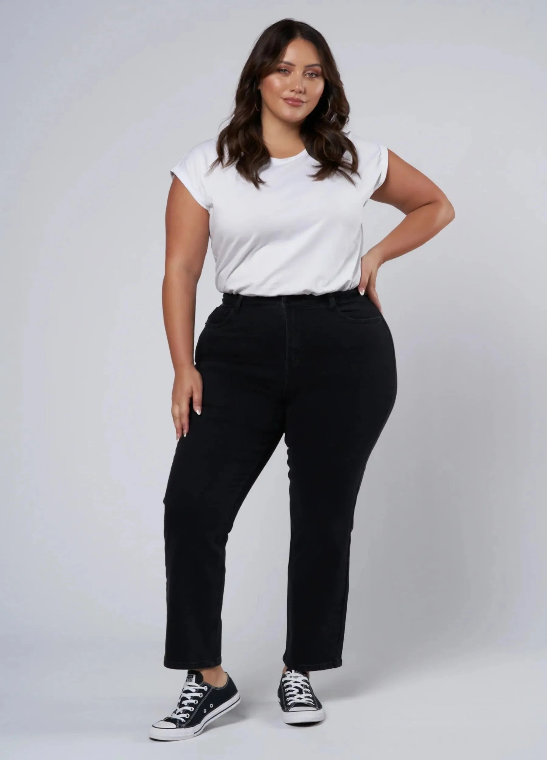 Always Fits Universal Fit Sizing Indigo Tonic - Noa Denim Tapered Jean - Black