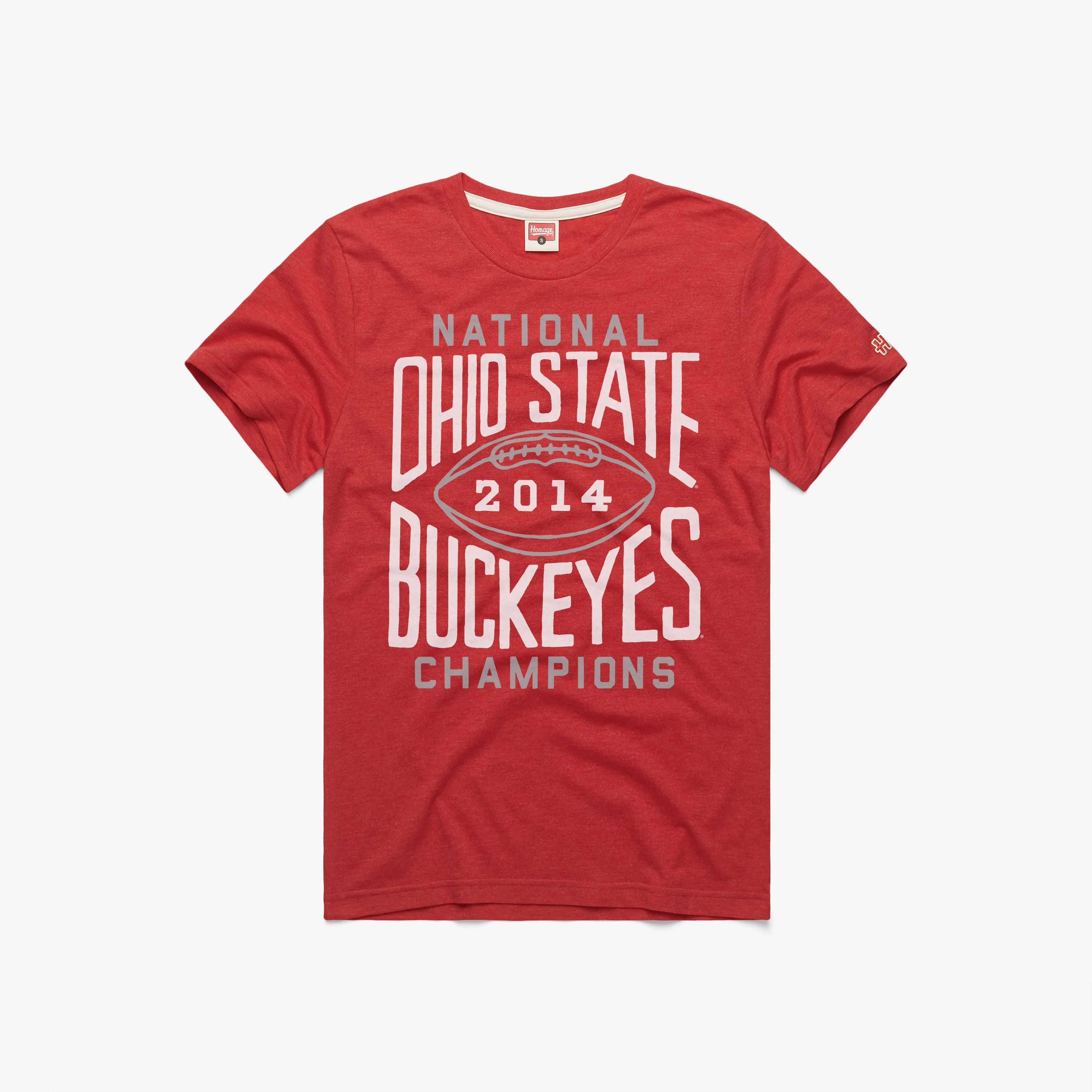 Ohio State Buckeyes National Champions 2014 T-Shirt Cozy and Soft Organic Cotton Construction