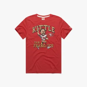 San Francisco 49ers George Kittle Heather Jersey Material