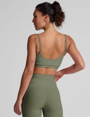 Spacedye Raise The Barre Shirred Bra Soft Silk