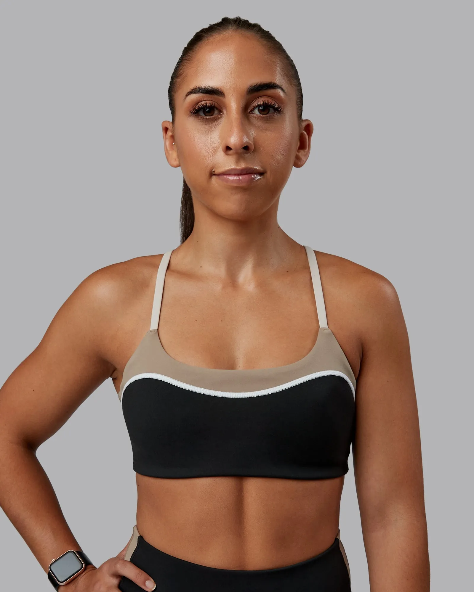 All-Day Material Sleeveless Embrace Sports Bra - Black-Multi