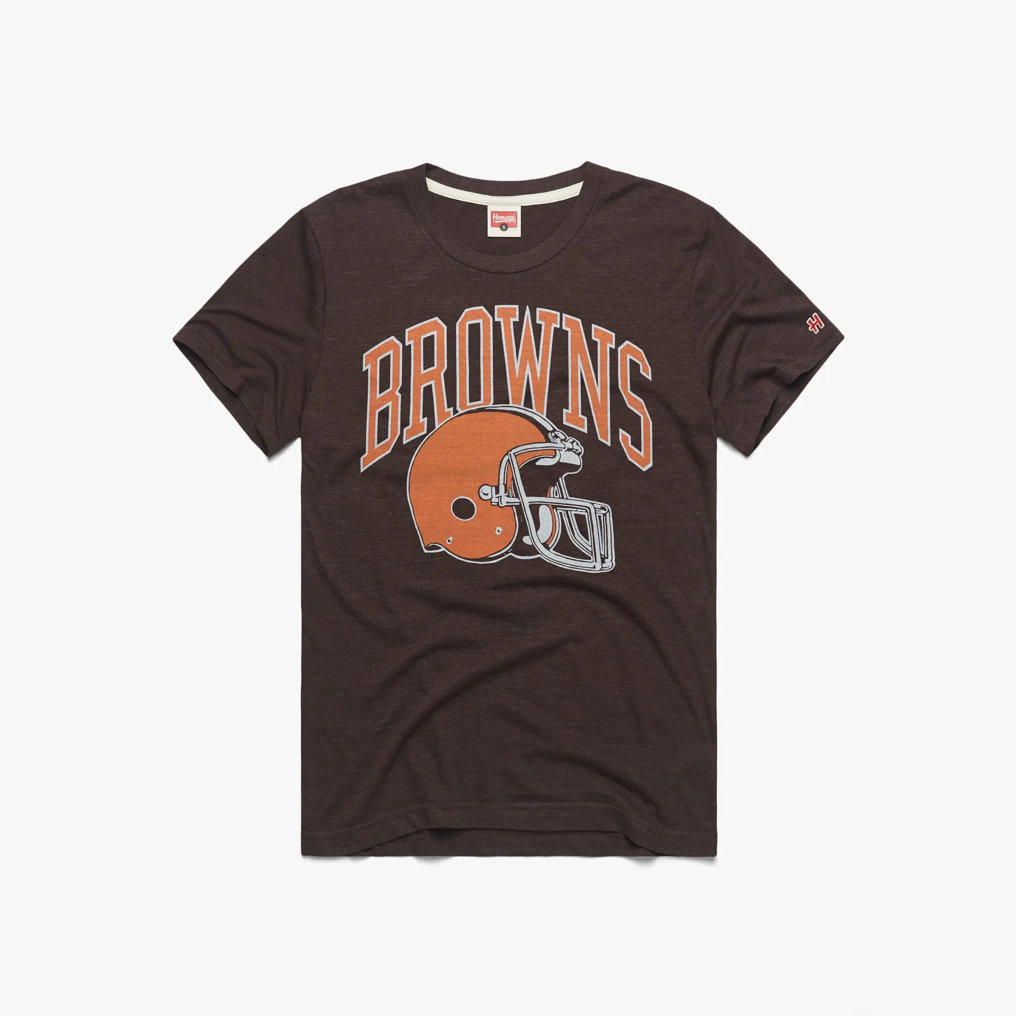Cleveland Browns Helmet Retro Drop Shoulder Design Regular fit normality