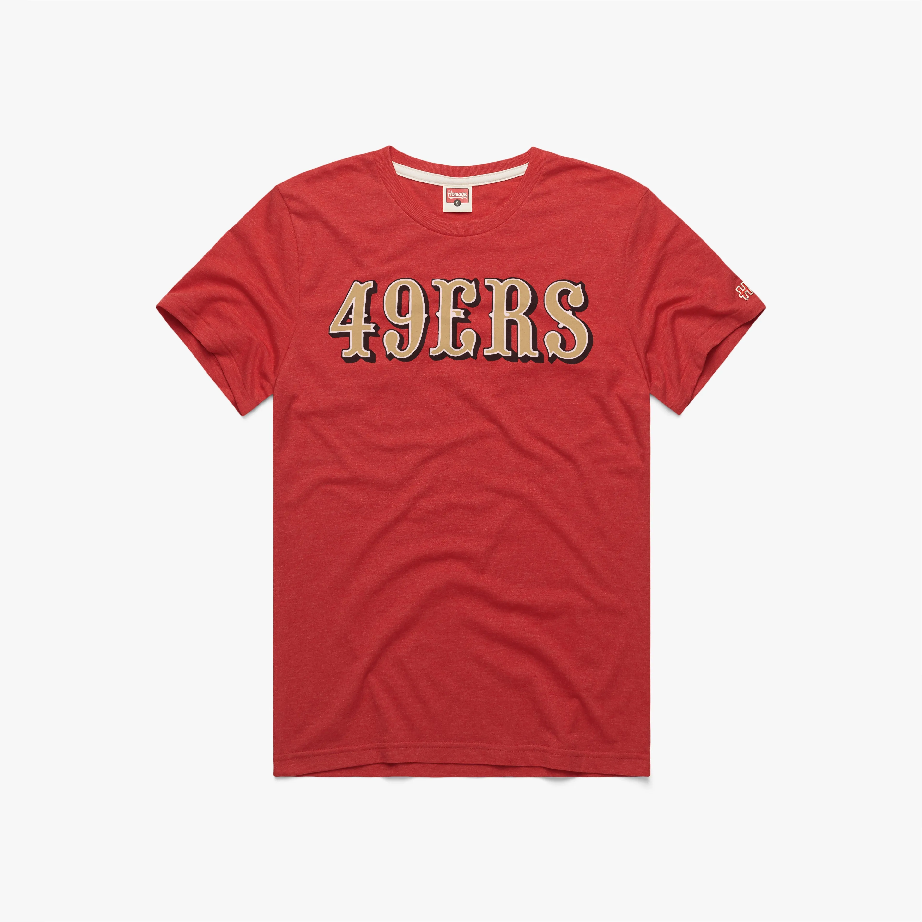 San Francisco 49ers Wordmark '72 T-Shirt Lightweight Style Eco Friendly Fabric