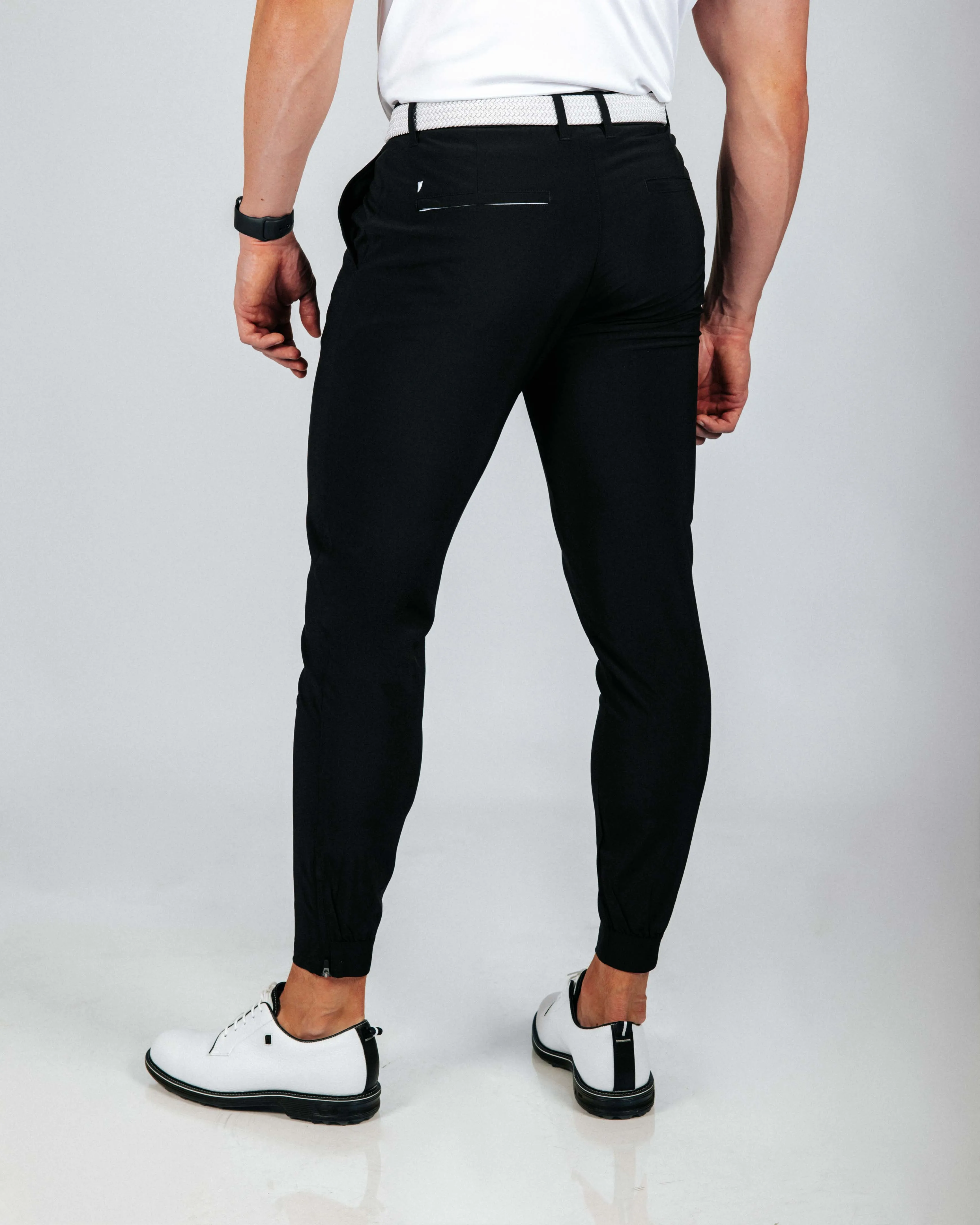 Men's Black Golf Jogger Lightweight Joggers