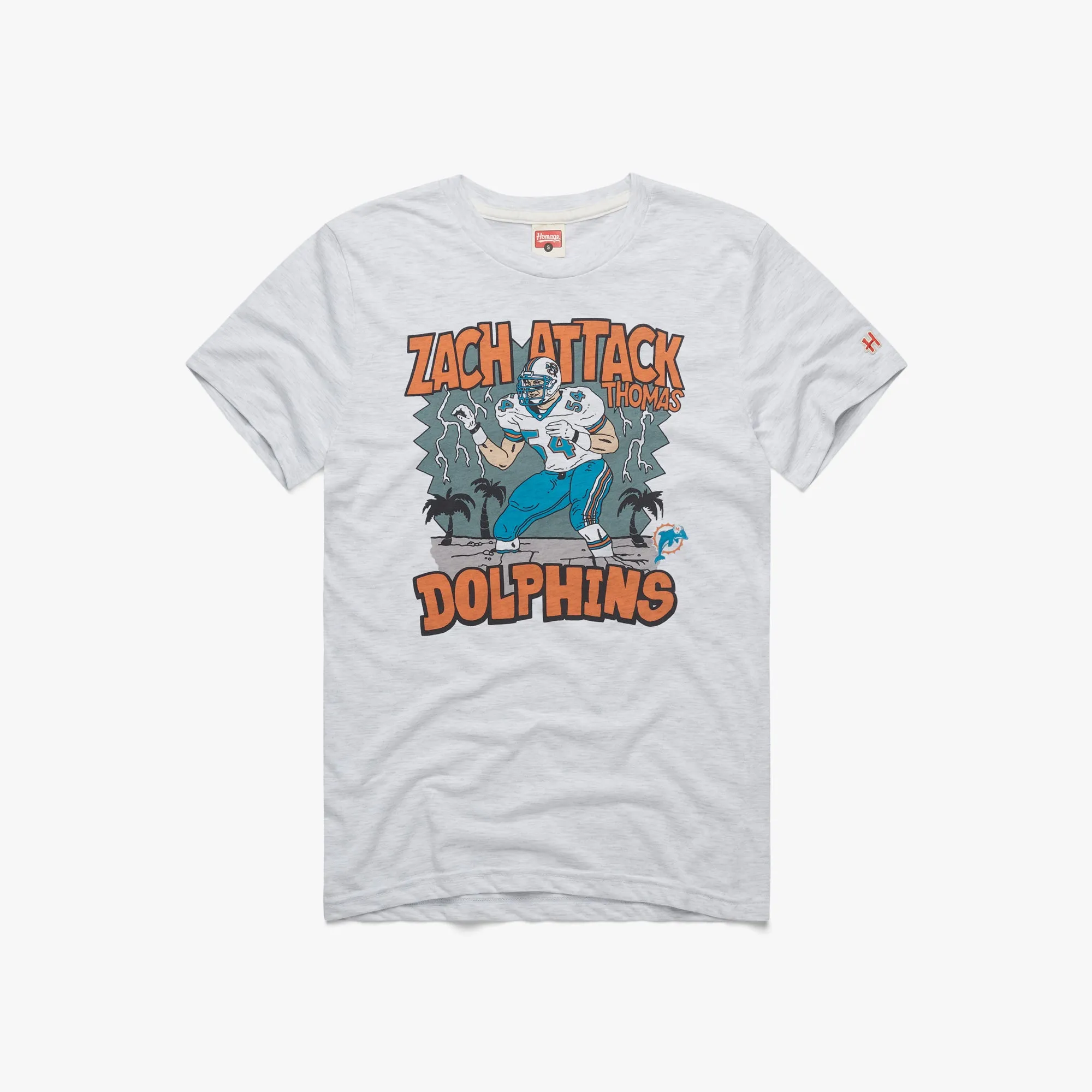 Miami Dolphins Zach Thomas Flatlock stitching