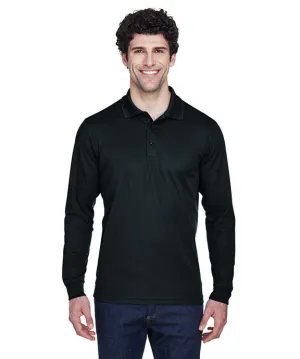 Smart Style SoftCheckered Weave 88192 - Core 365 Mens Pinnacle Performance Long-Sleeve Piqu?? Polo Shirt