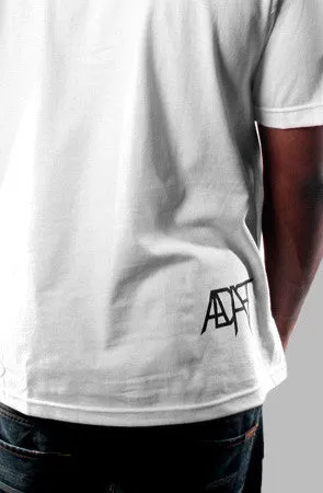 Fun and Comfortable Ashley Vee x Adapt :: Good Morning (Men's White Tee)