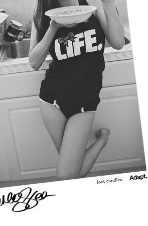Perfect Comfort QuickDryTechnology Ashley Vee x Adapt :: Good Morning (Men's White Tee)