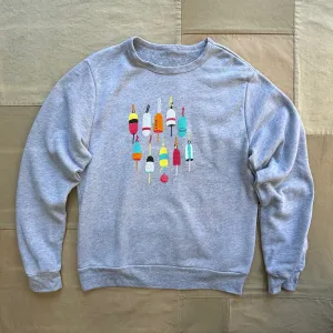 Buoys Relaxed Crewneck Sweatshirt Satin