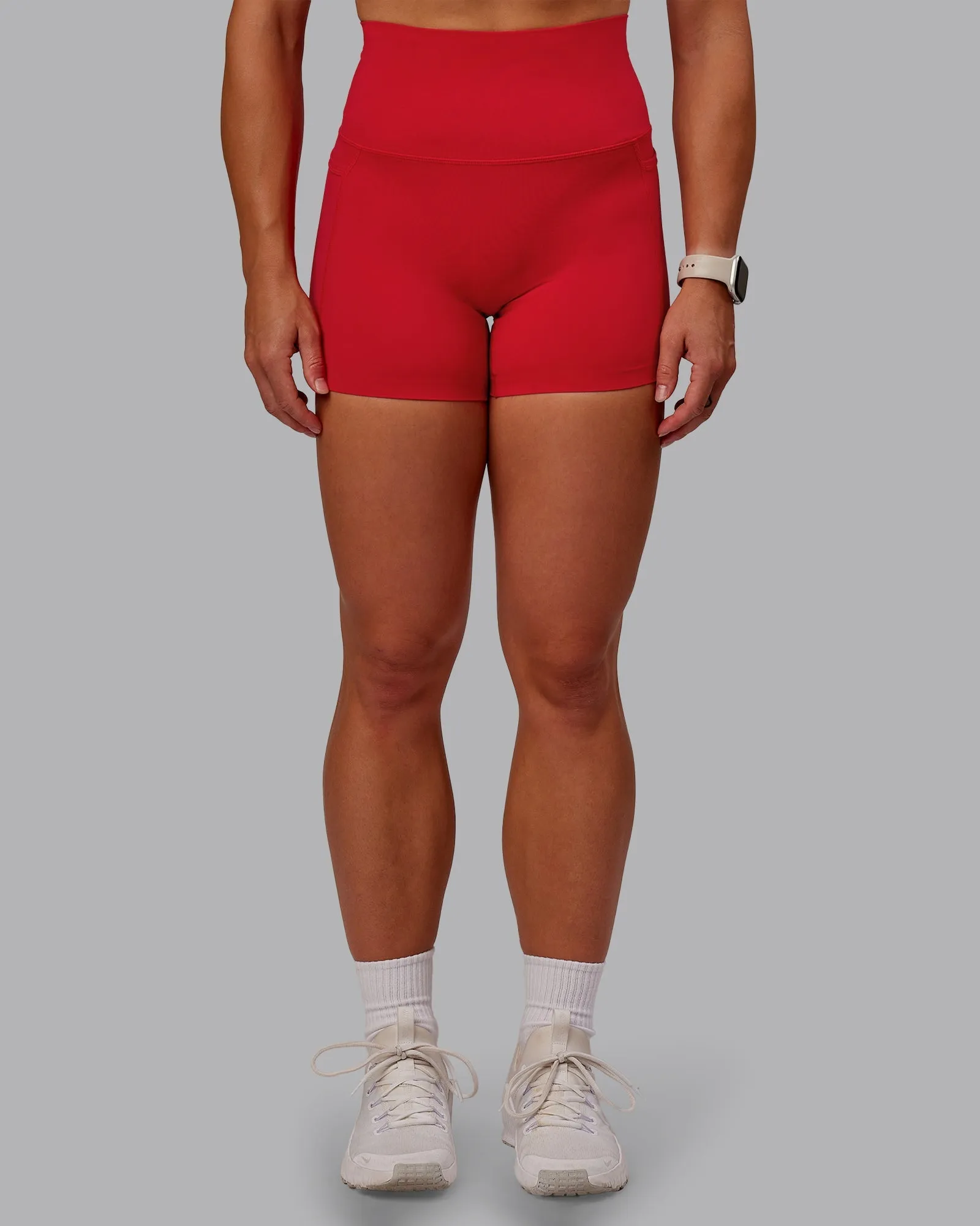 Elixir Ultra High-Rise 4" Short Pockets - Flame Contoured Cuff Design Weekend Style
