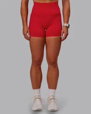 Hypoallergenic Textile Balanced Design Elixir Ultra High-Rise 4" Short Pockets - Flame