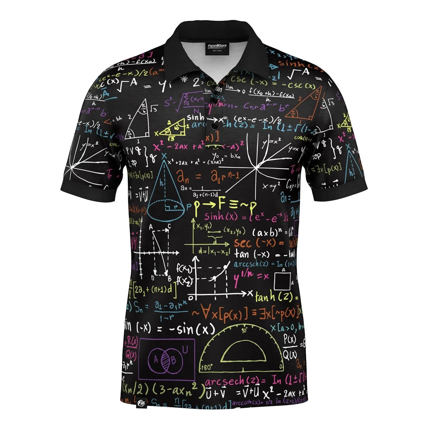 Stylish Fit Math Polo Shirt
