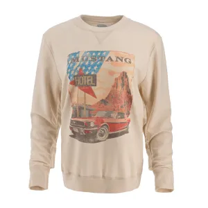Ford Mustang Womens Vintage Graphic Relaxed Crewneck Sweatshirt Fresh Relaxed active top