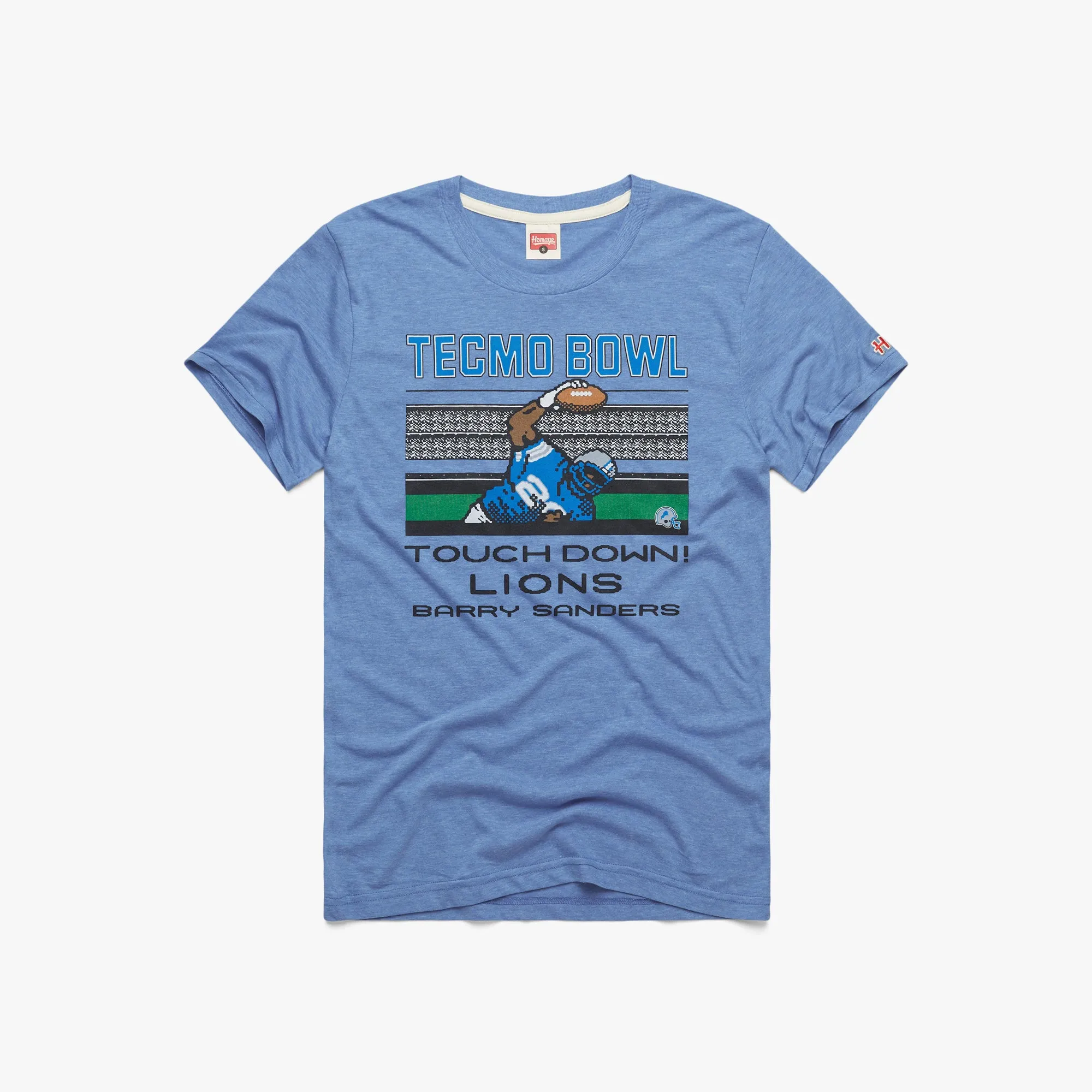 Tecmo Bowl Lions Barry Sanders Bright Color Heavyweight Weave
