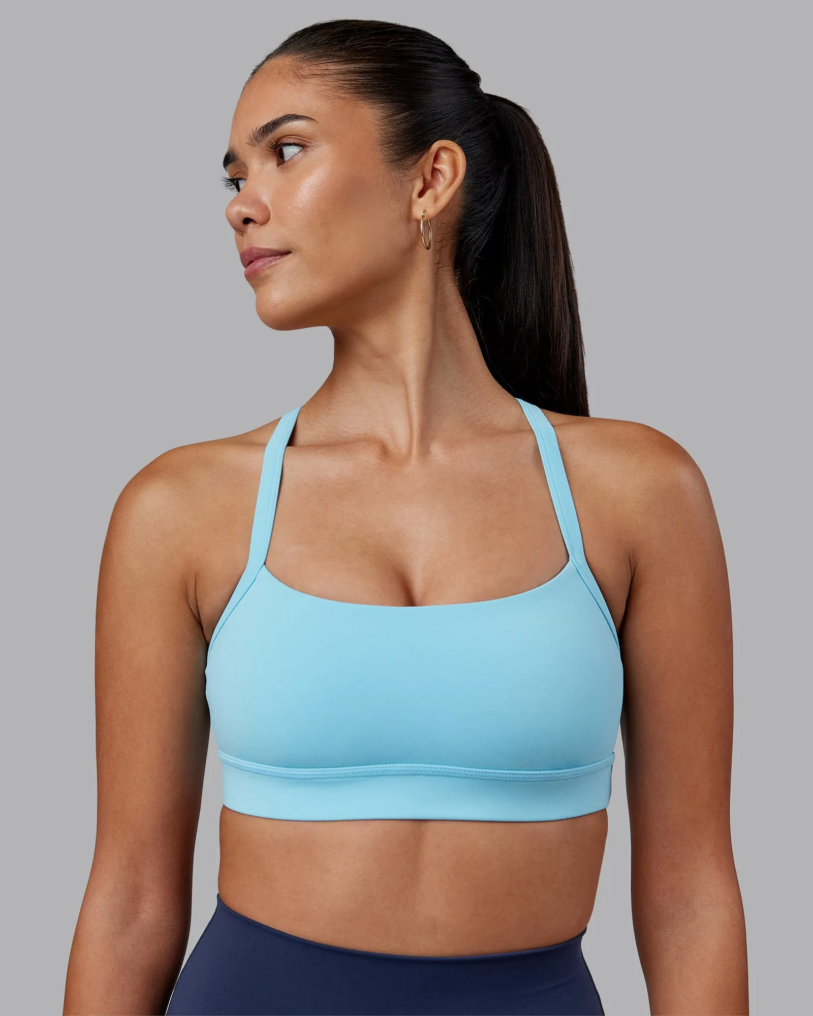 Momentum Sports Bra - Sky Blue Performance seams
