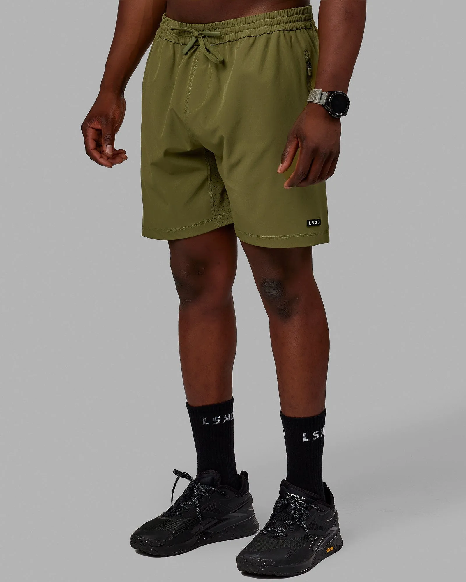 Rep 7" Performance Short - Moss anti slip grip Athletic Silhouette