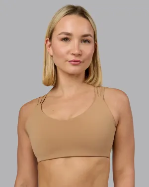 Push The Limit Sports Bra - Light Taupe Sewn seams