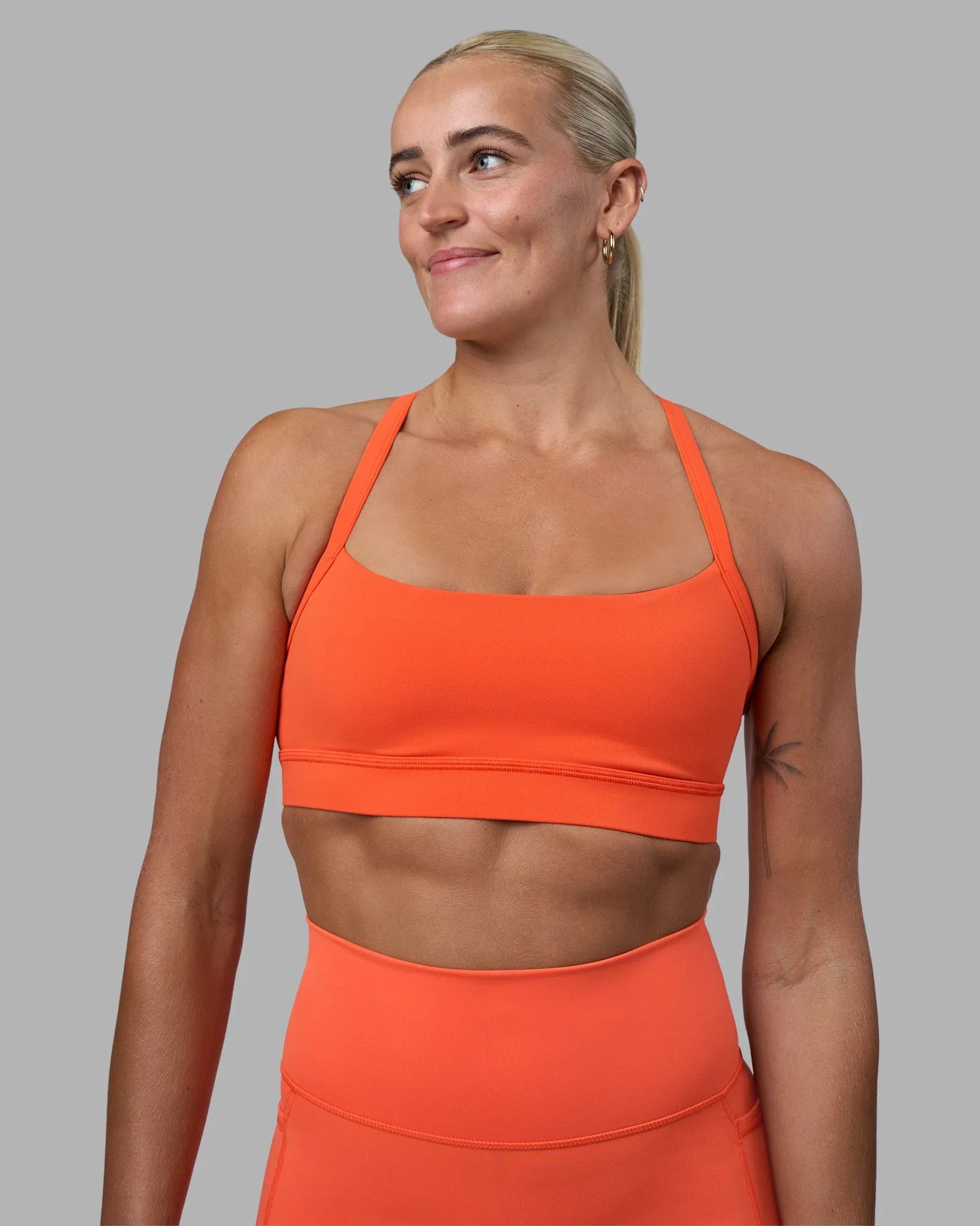Momentum Sports Bra - Ultra Orange Flex Foam Inserts