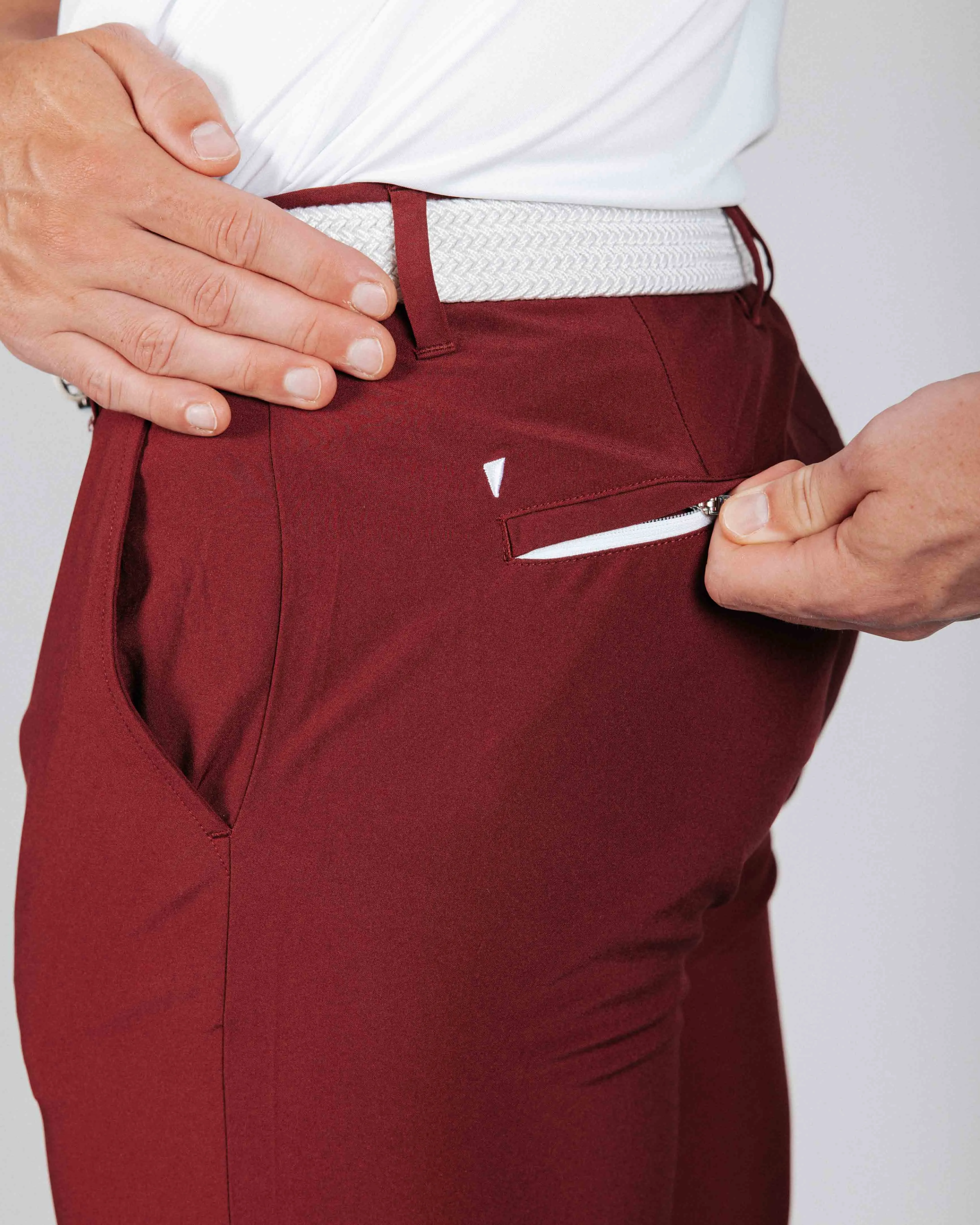 Athletic Tights Capri Summer Joggers Men's Wine Golf Jogger