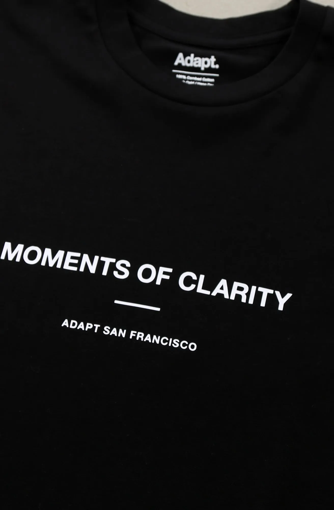 Moments of Clarity (Men's Black A1 Tee) Essential Layer