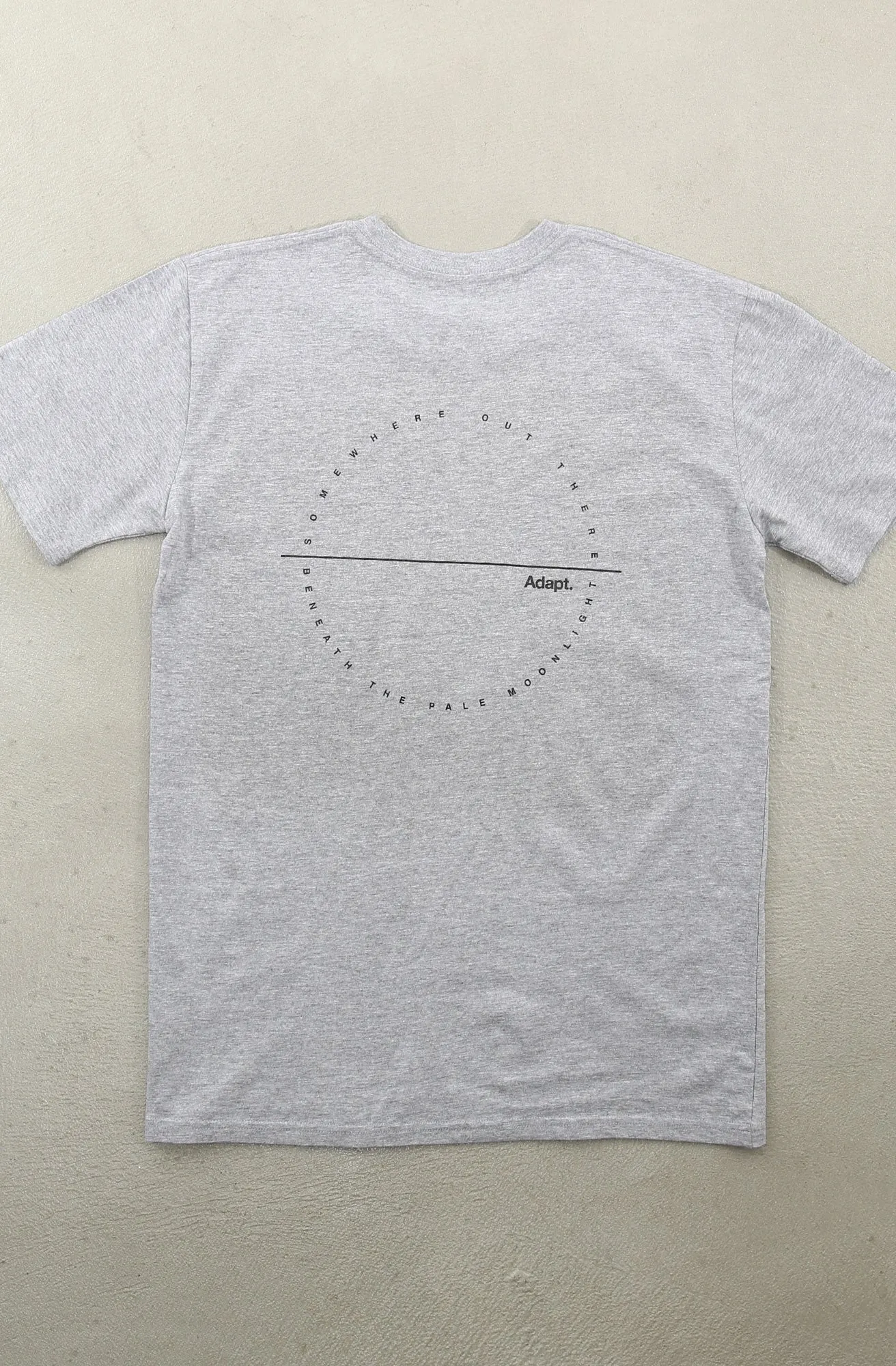 Reversible Design Concept Circular Knit Design Pale Moonlight (Men's Heather A1 Tee)