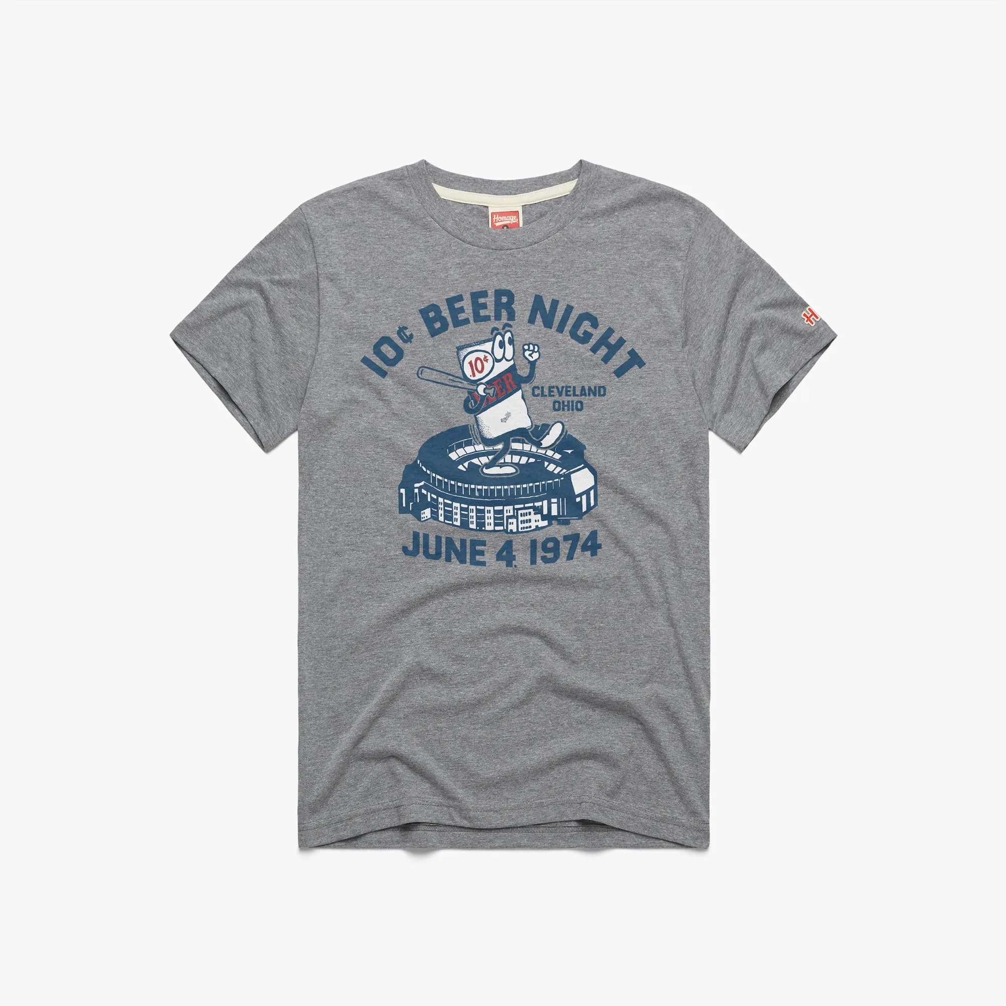 Comfy Apparel 10 Cent Beer Night Cleveland Ohio