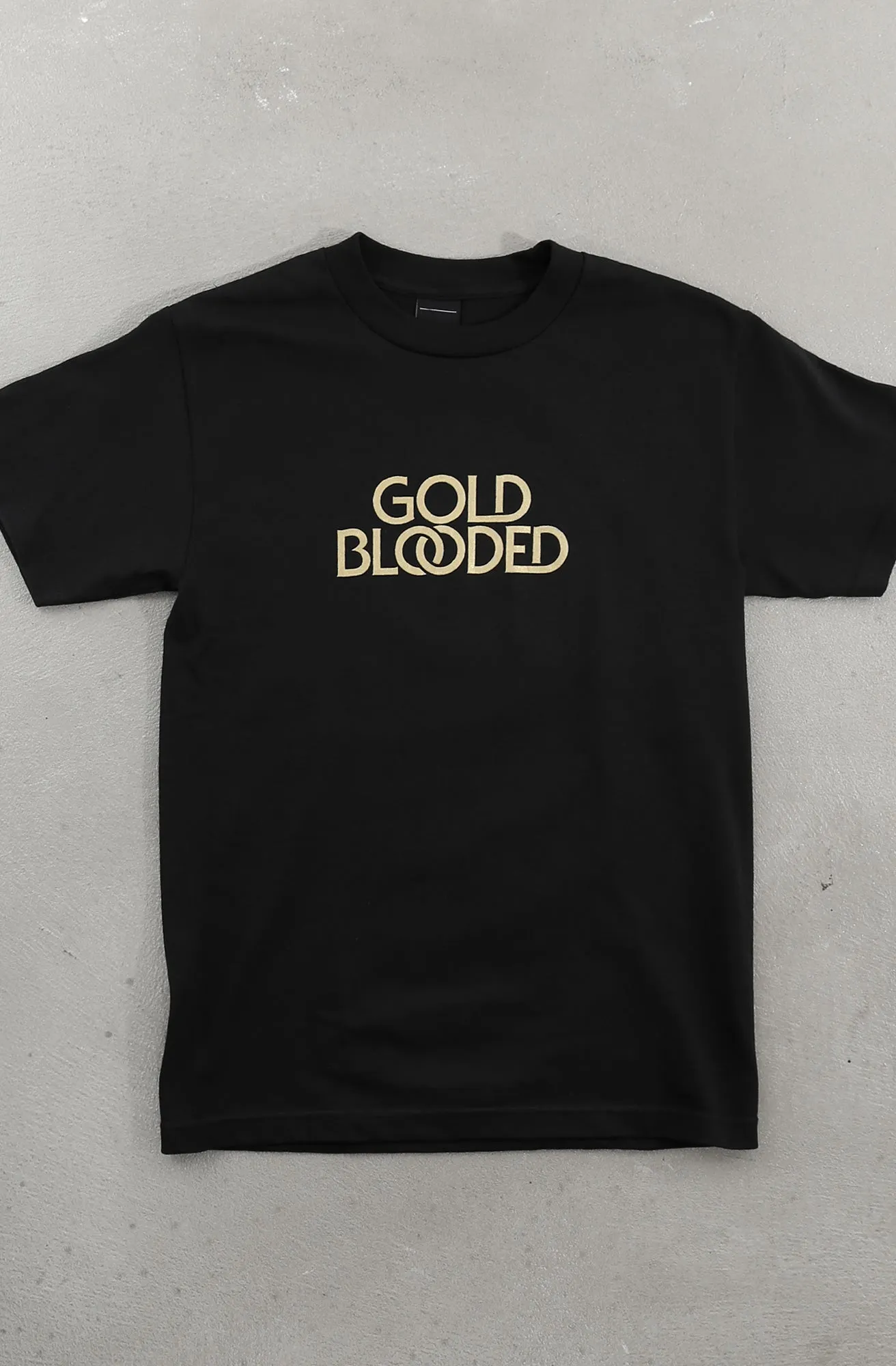 Versatile Outfit Trendy Comfort Wear Gold Blooded Serif (Men's Black Tee)