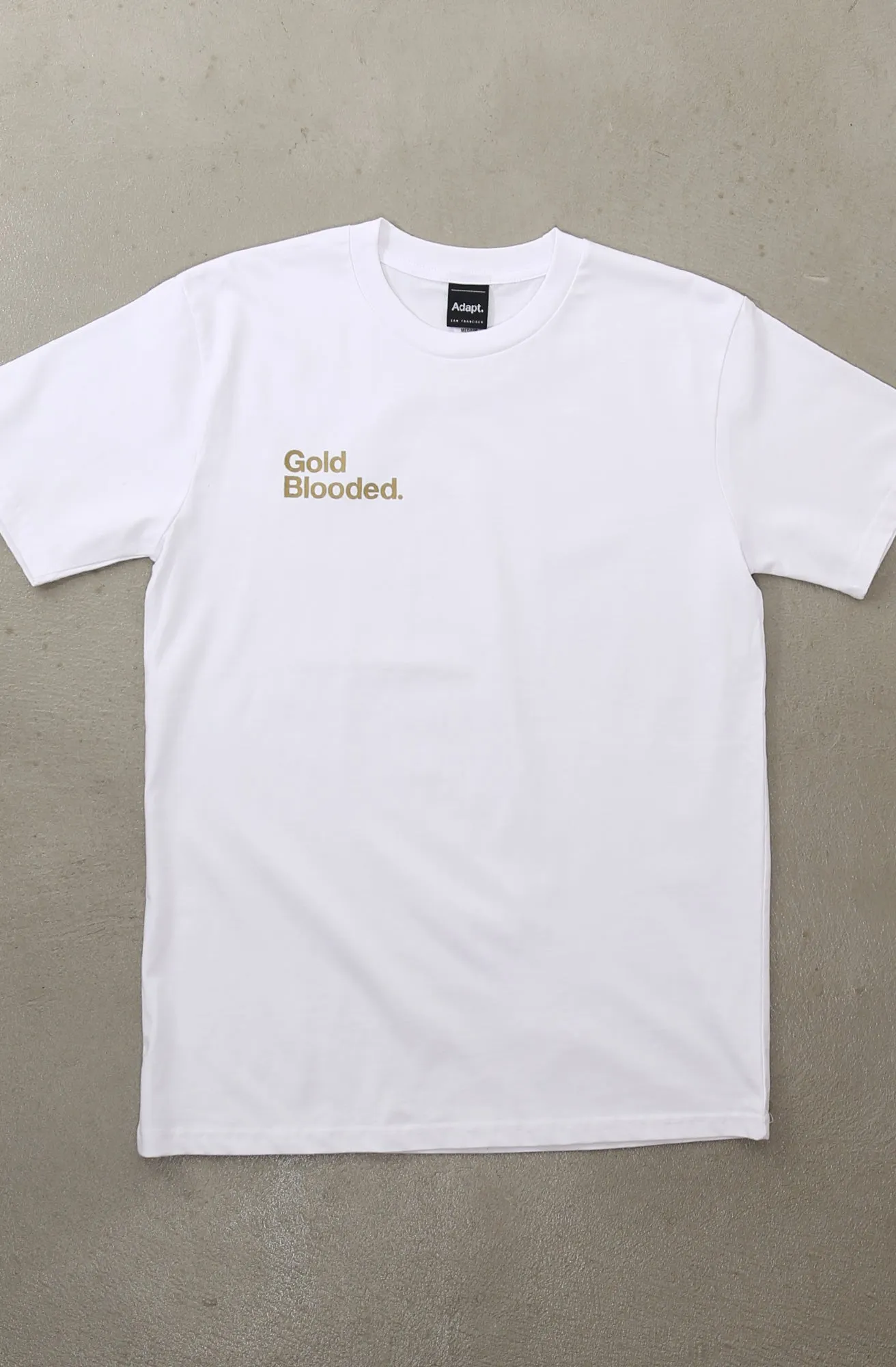 Gold Blooded Low Pro (Men's White Tee) Formal Occasion Rayon blend