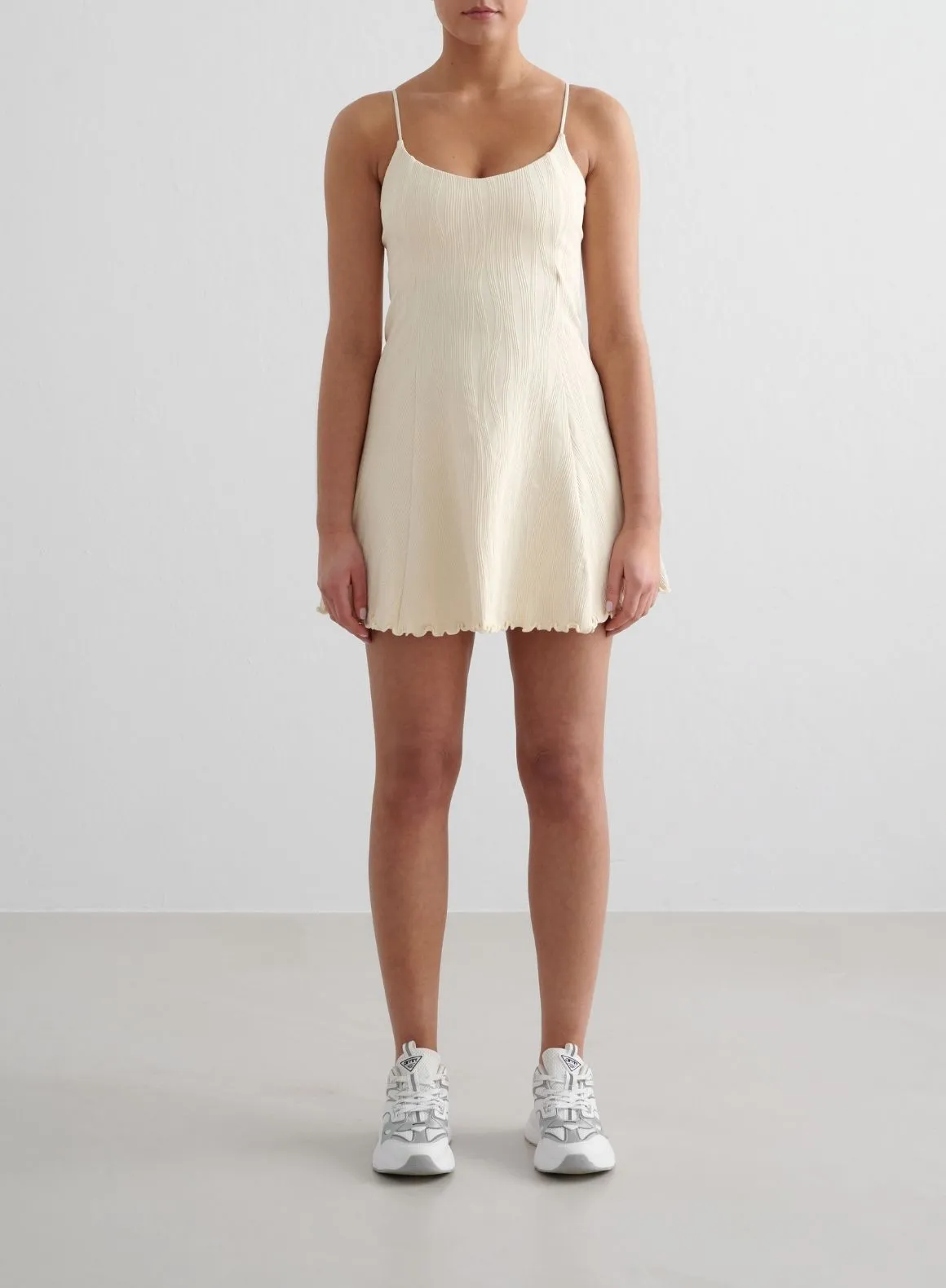 Almond Tulip Dress Layered Style Animal Print