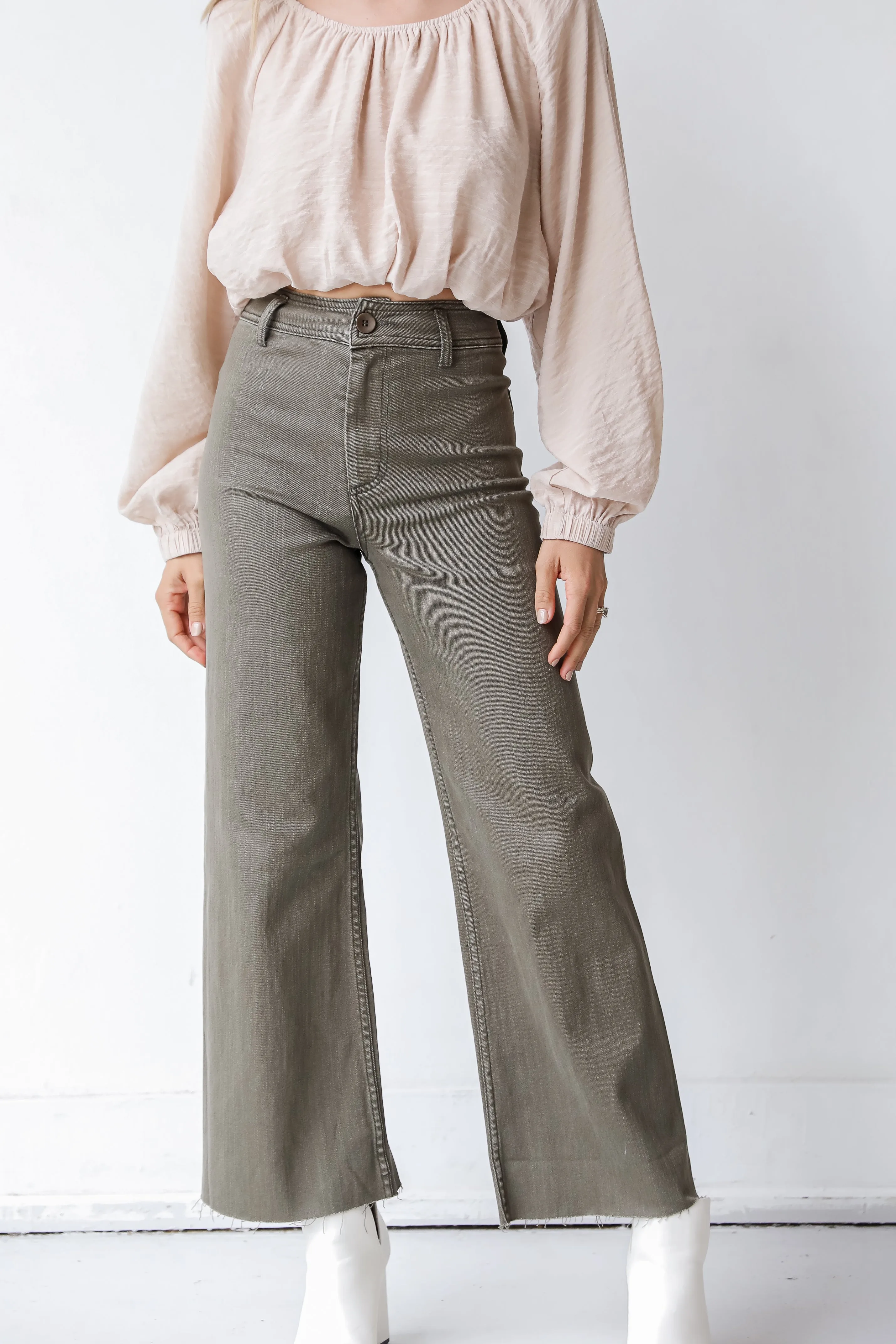 FINAL SALE - Wherever You Go Straight Wide Leg Jeans Evening Stroll Urban Explorer