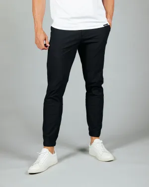 Men's Black City Jogger Stretch Leggings