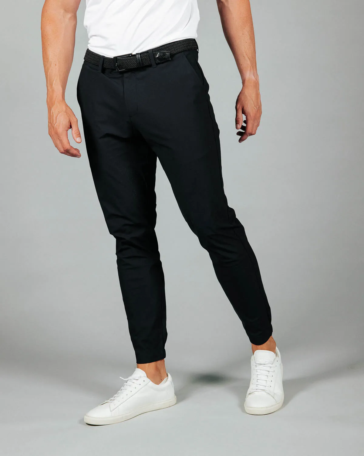 Men's Black City Jogger Breathable mesh panel Tropical Active