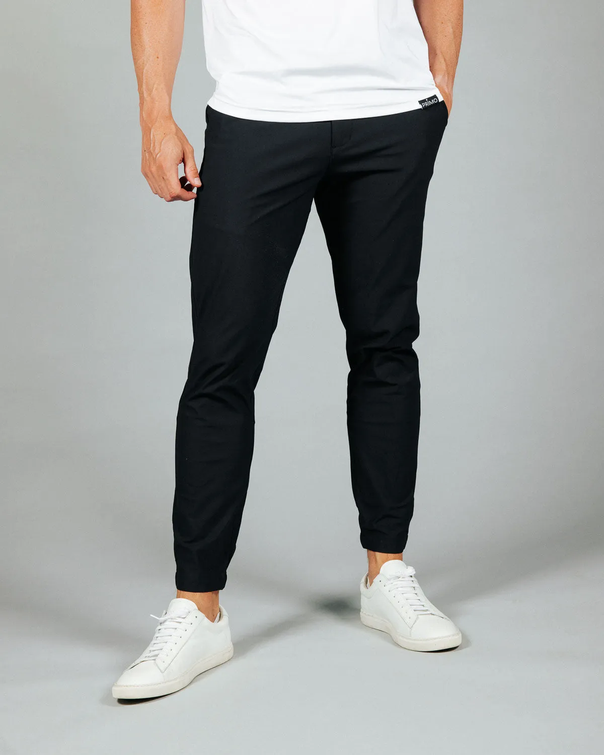 Men's Black City Jogger Stretch Leggings