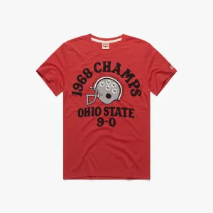 Ohio State National Champs 1968 9-0 T-Shirt Weekend Comfort Style