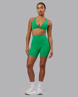 Ventilated Back Panels Fusion Ultra High-Rise 6" Short Pockets - Impact Green