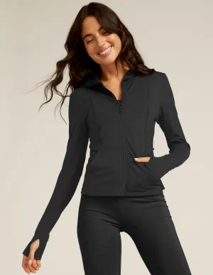All Season Heather Rib Morning Jog Hoodie