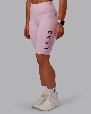 Rep Ultra High-Rise 9" Short Pockets - Marshmallow-Cherry Lacquer Relaxed Fit Sculpted Fit